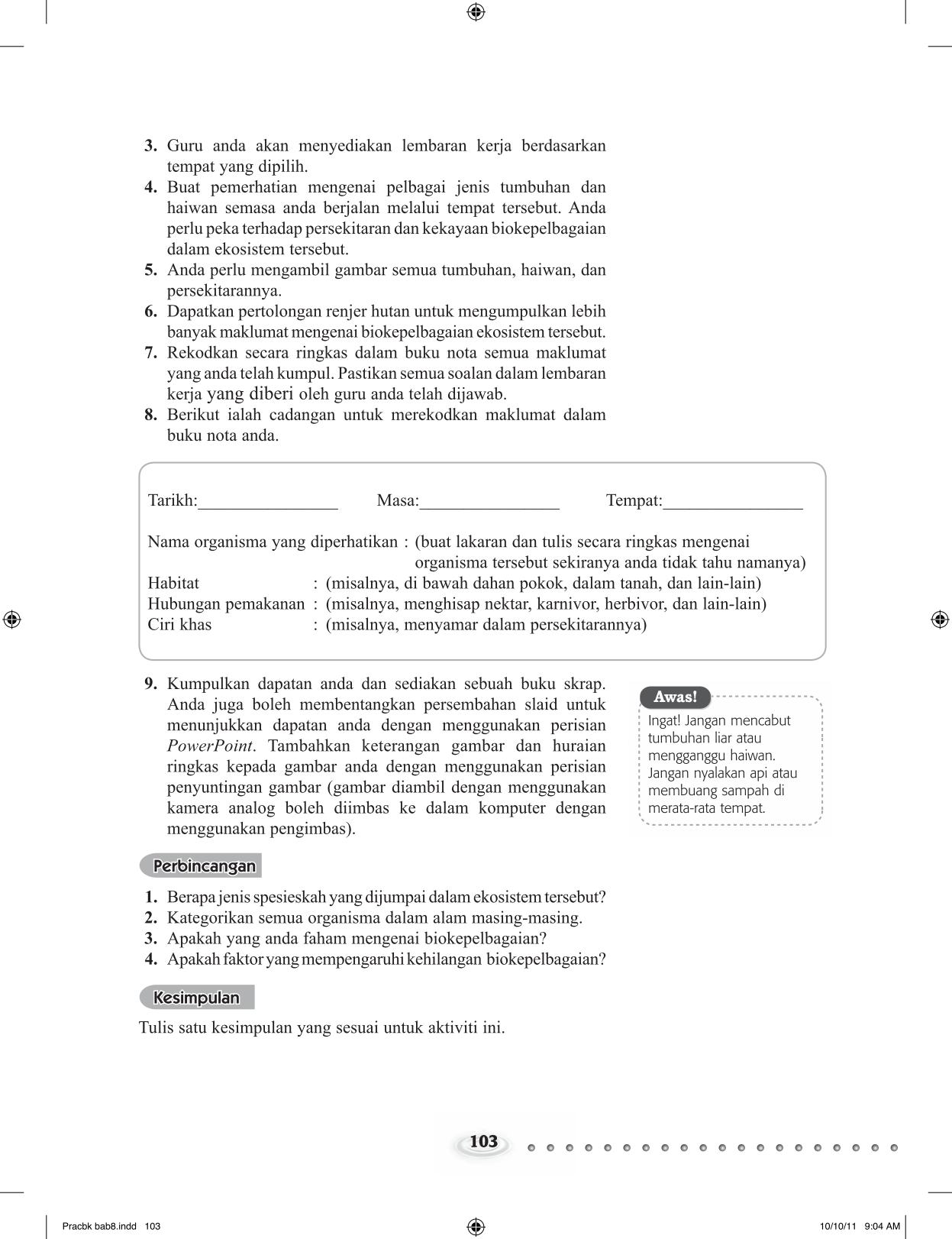 Tingkatan 4 : BM Form 4 Practical Page114